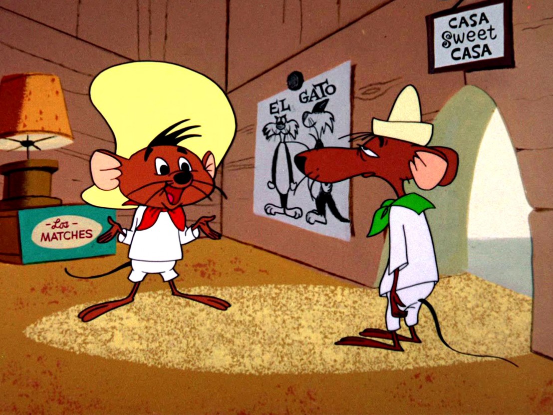 Warner Bros BUGS BUNNY SHOW Animation Drawing SPEEDY GONZALES in