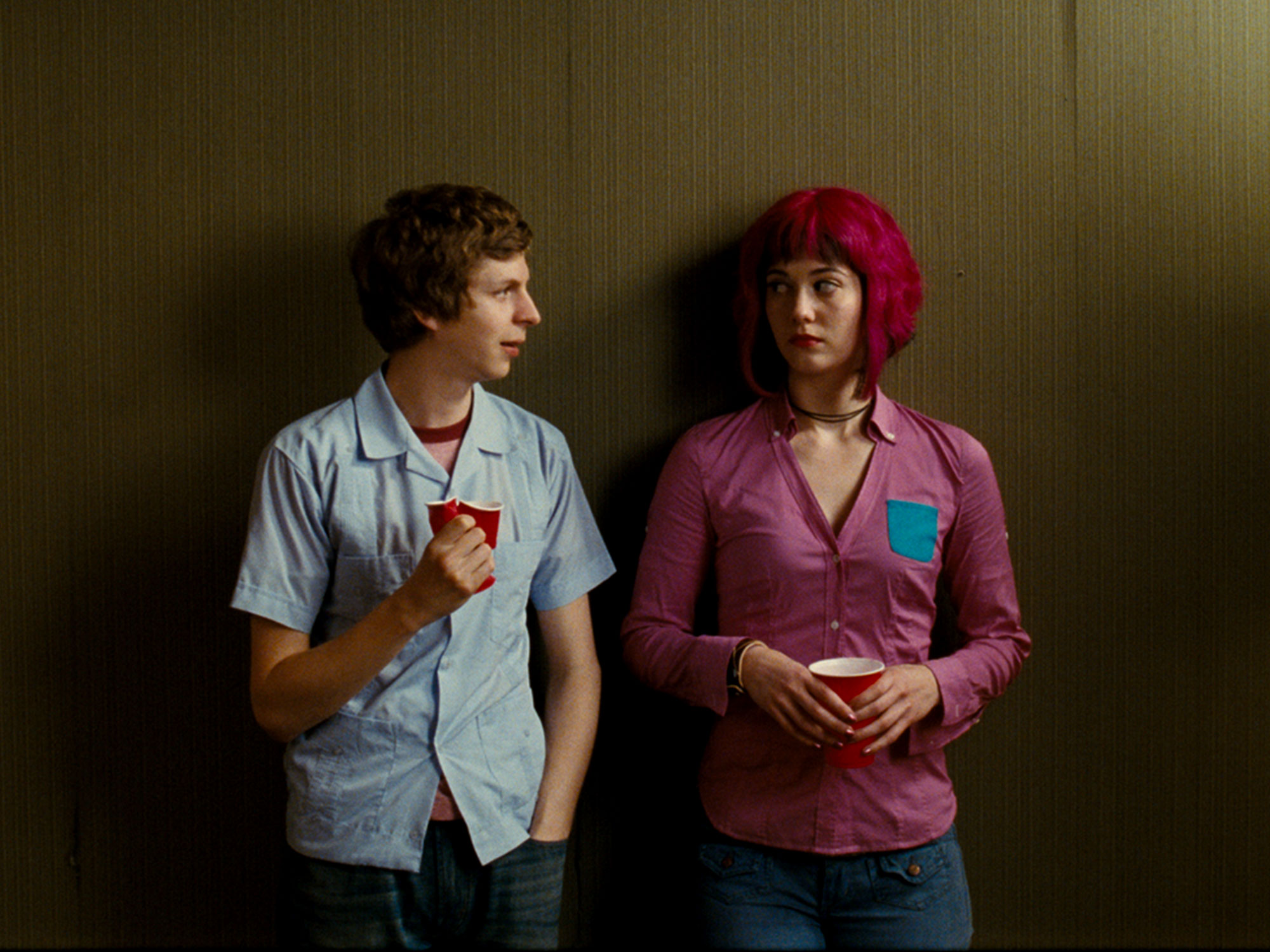 Michael Cera and Mary Elizabeth Winstead in Scott Pilgrim vs. the World