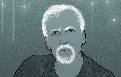 James Cameron illustration by Sophie Mo