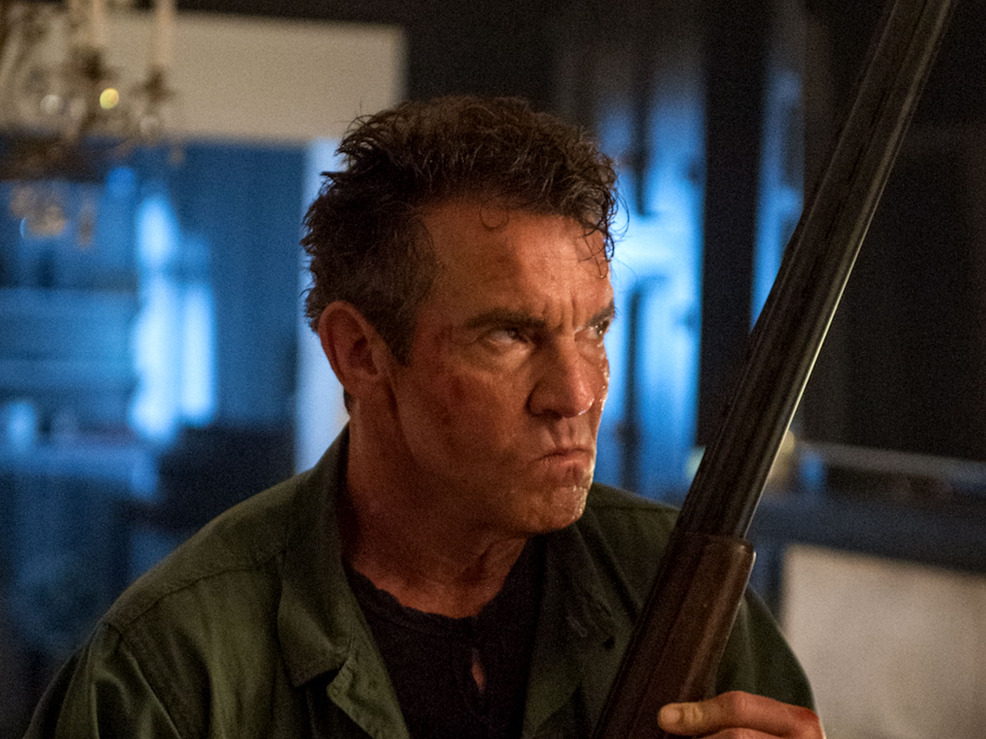 The Intruder review – Dennis Quaid goes gonzo in fun, silly thriller, Thrillers