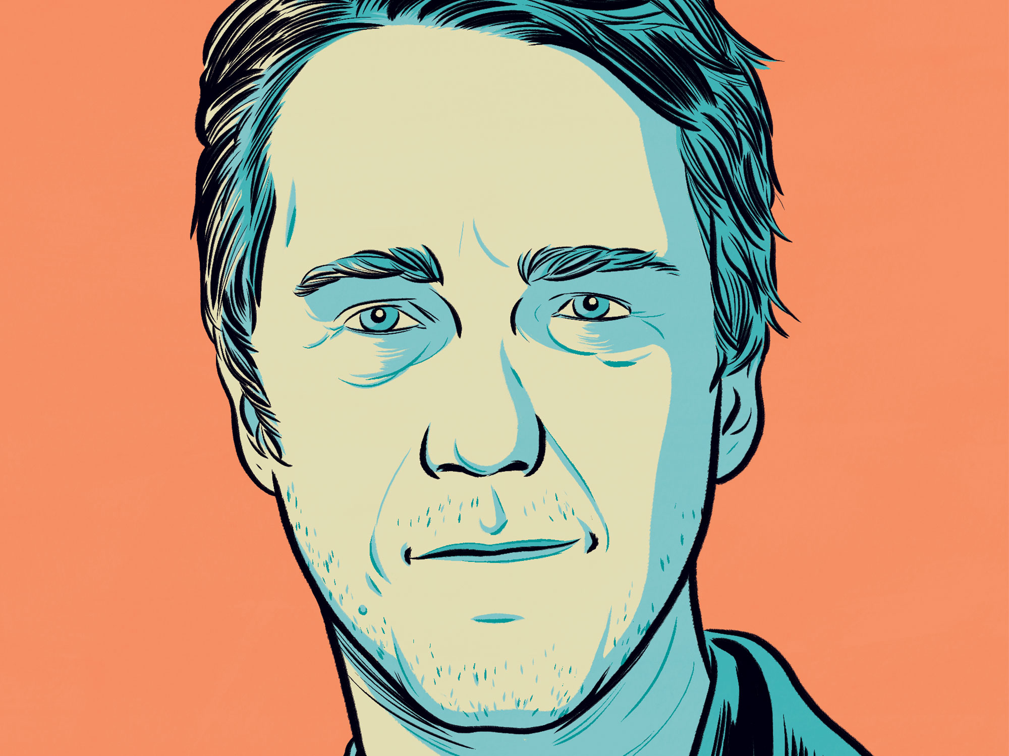 Edward Norton illustrated portrait