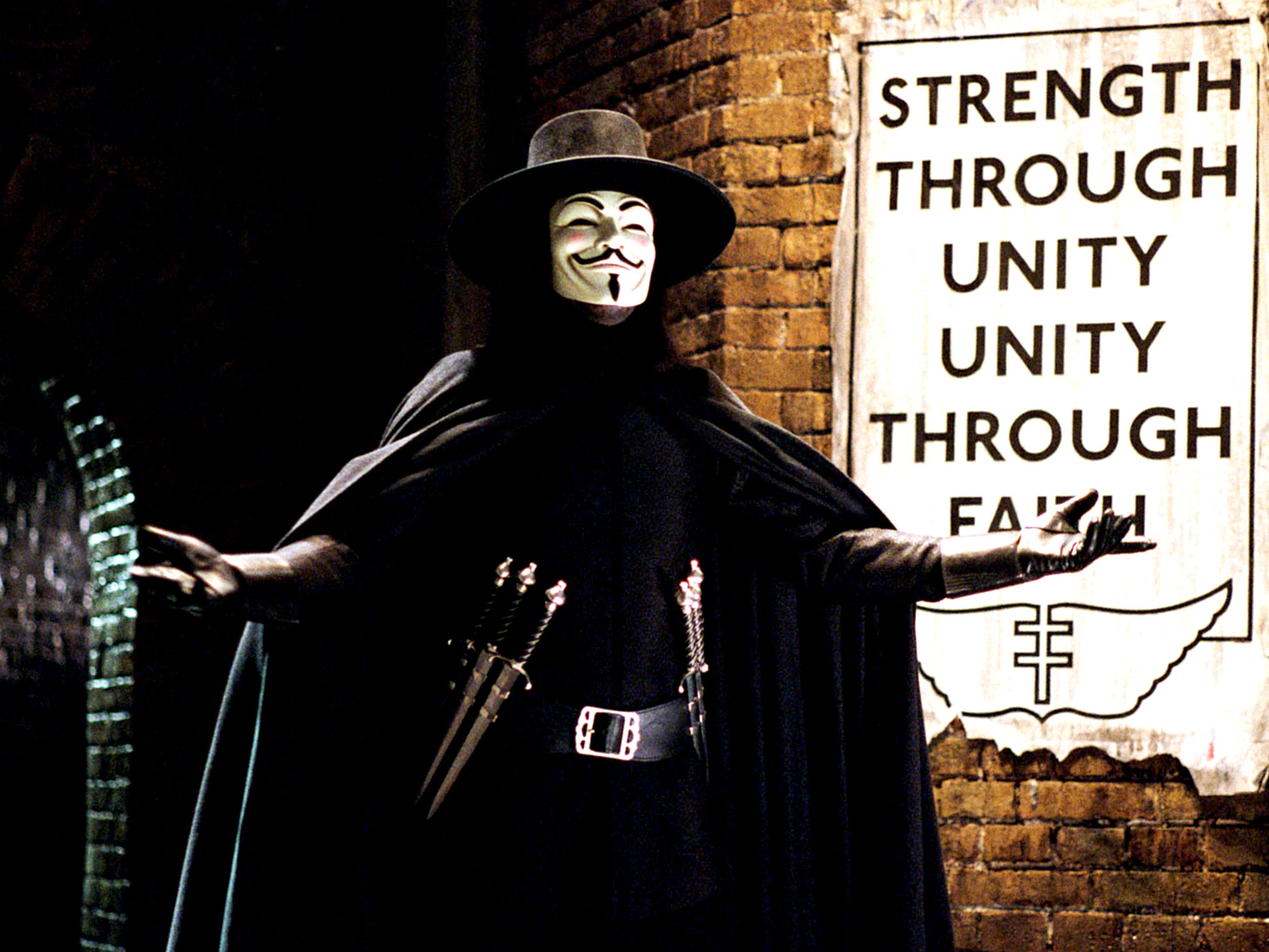 Hugo Weaving and James McTeigue during V For Vendetta Tokyo