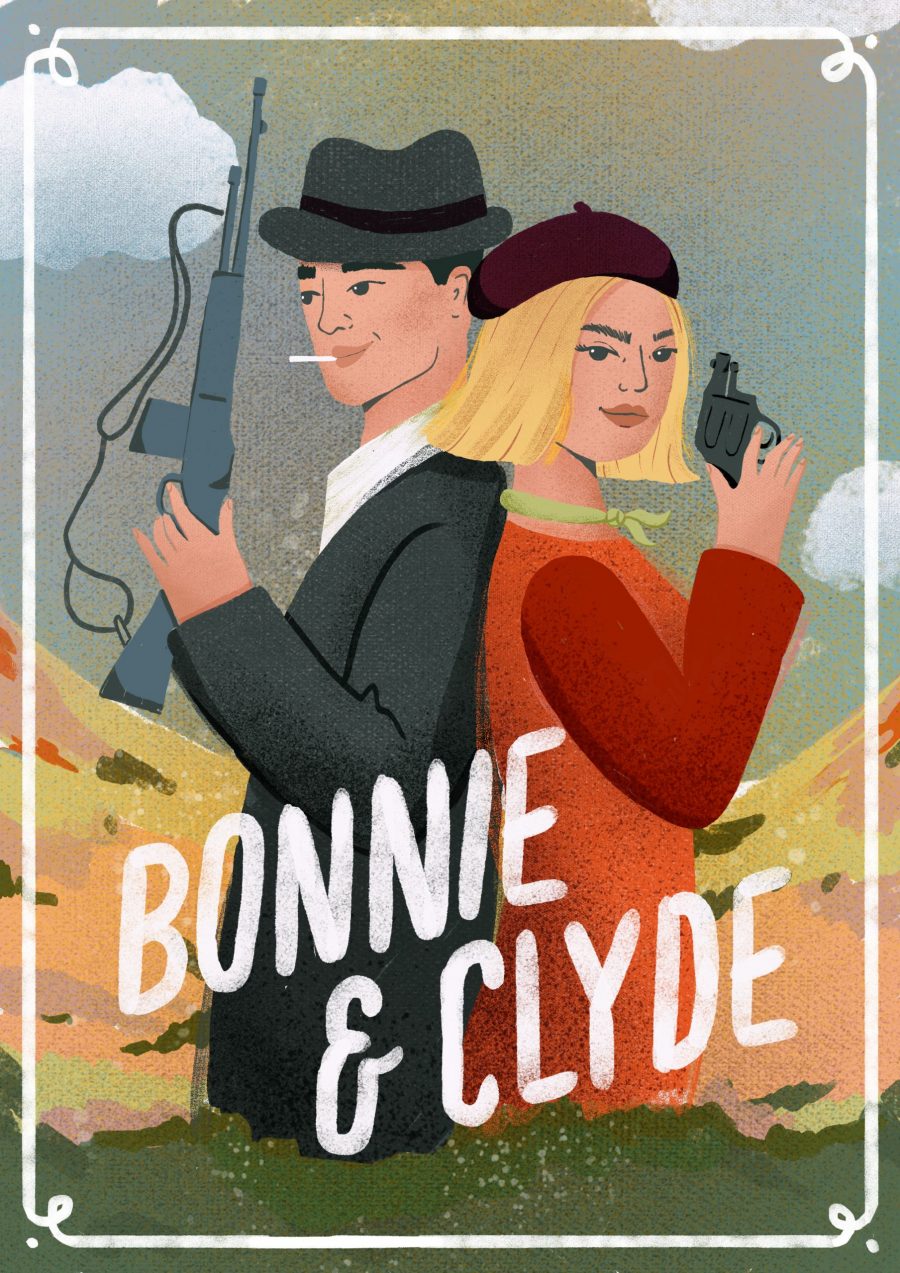 Bonnie and Clyde Great Poster Gangster NEW 